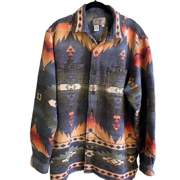The Territory Ahead Other - Territory Ahead Aztec Print Shirt Jacket